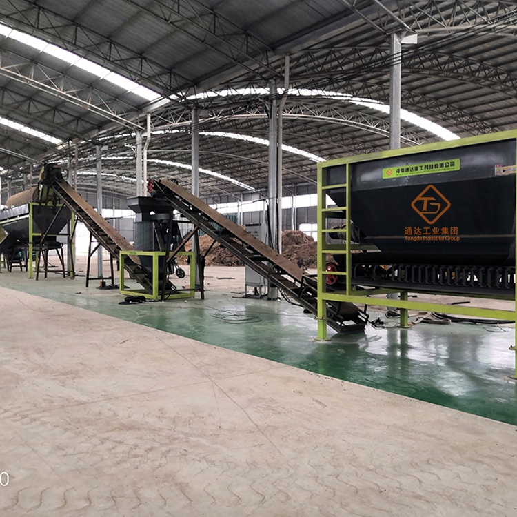 2萬噸蘑菇菌棒有機肥生產線包含的主要環節和設備有哪些